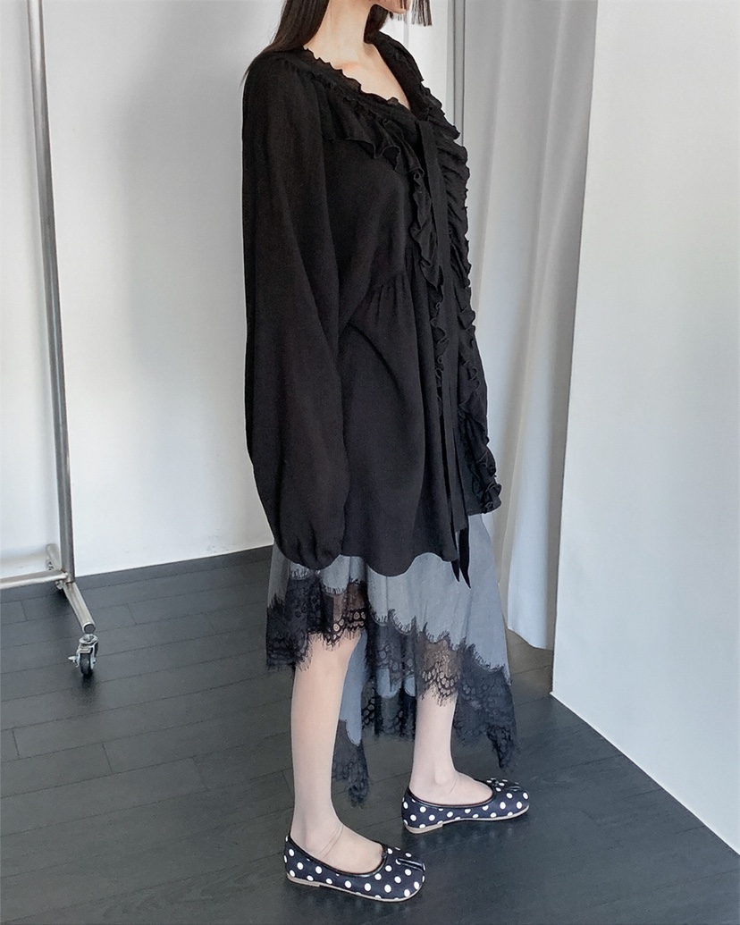 LIVE AID-P東大門直郵女裝新款休閑時尚26春夏襯衫蕾絲衫LIVE AID-P襯衫/蕾絲衫