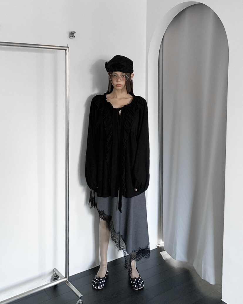 LIVE AID-P東大門直郵女裝新款休閑時尚26春夏襯衫蕾絲衫LIVE AID-P襯衫/蕾絲衫