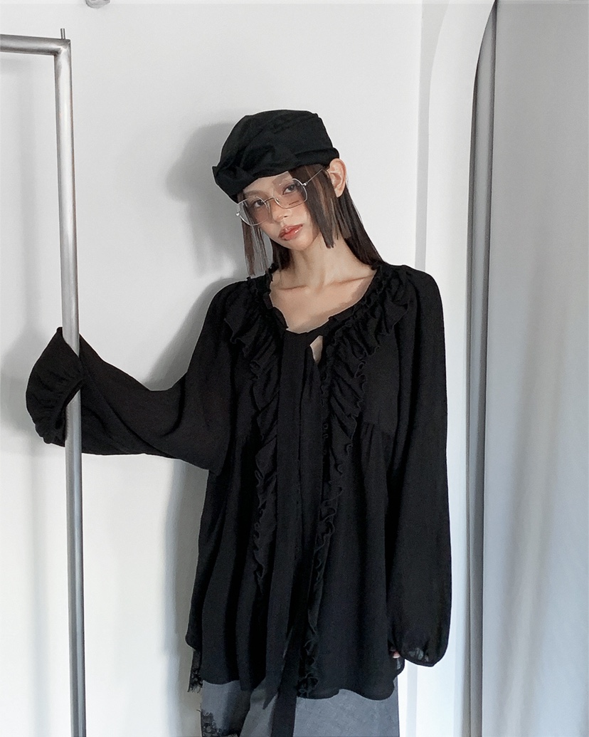 LIVE AID-P東大門直郵女裝新款休閑時尚26春夏襯衫蕾絲衫LIVE AID-P襯衫/蕾絲衫