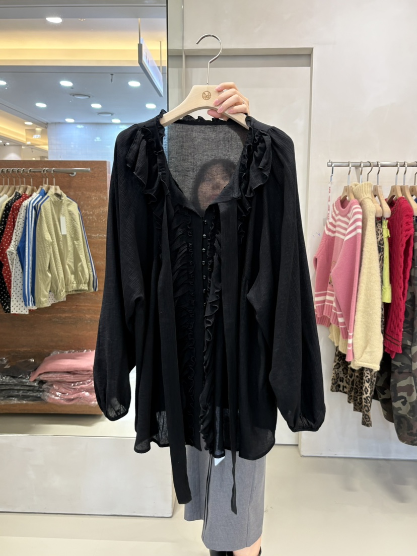 LIVE AID-P東大門直郵女裝新款休閑時尚26春夏襯衫蕾絲衫LIVE AID-P襯衫/蕾絲衫圖色3