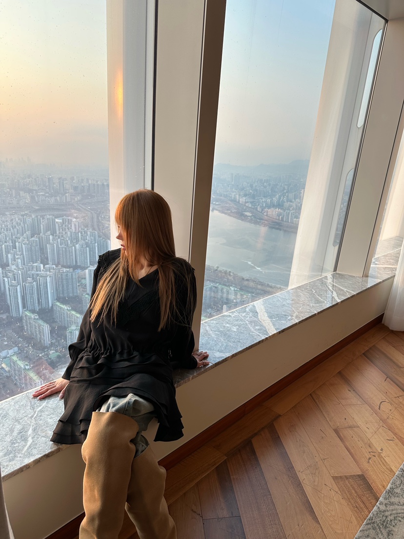 ZEROZERO韓國直郵女裝新款職業推薦休閑時尚連衣裙荷葉邊V領ZEROZERO連衣裙