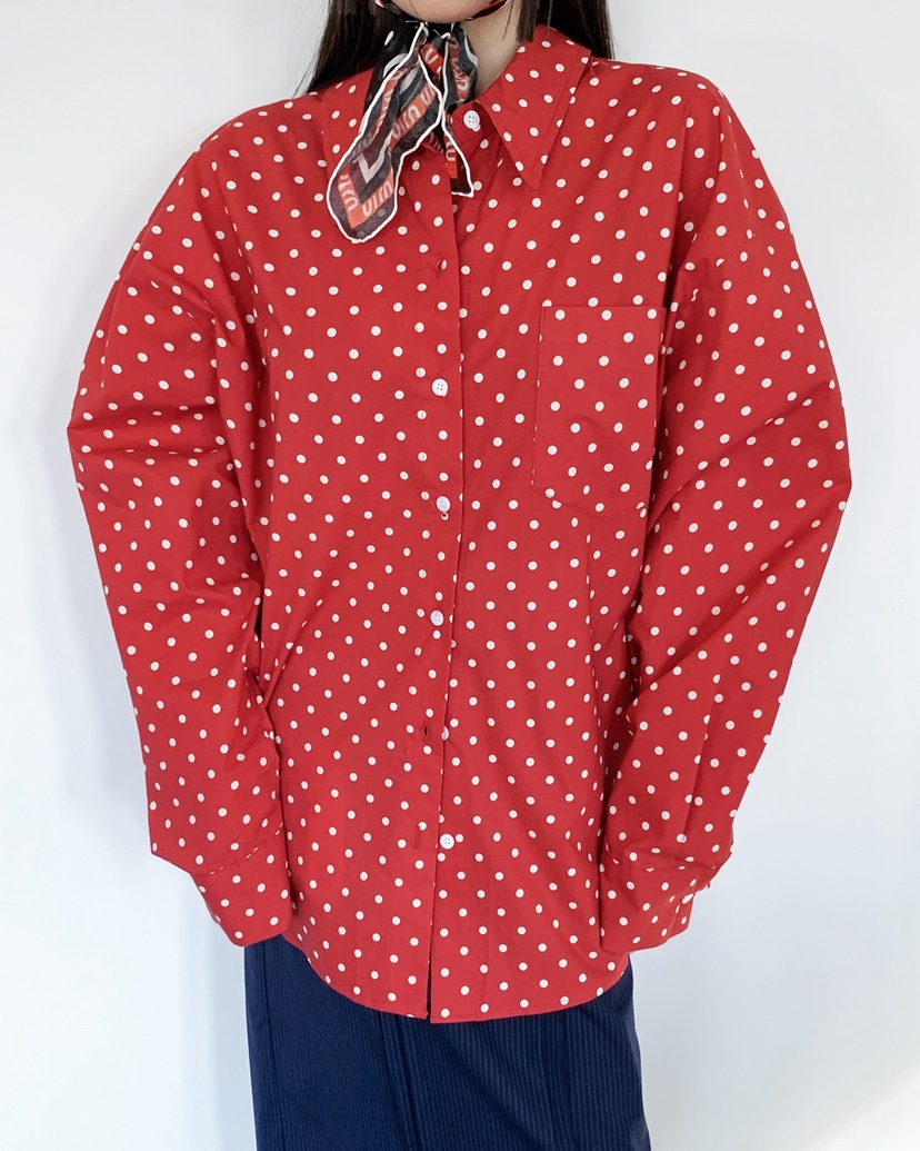 LIVE AID-P韓國直郵女裝新款26春夏真品襯衫蕾絲衫圓領LIVE AID-P襯衫/蕾絲衫