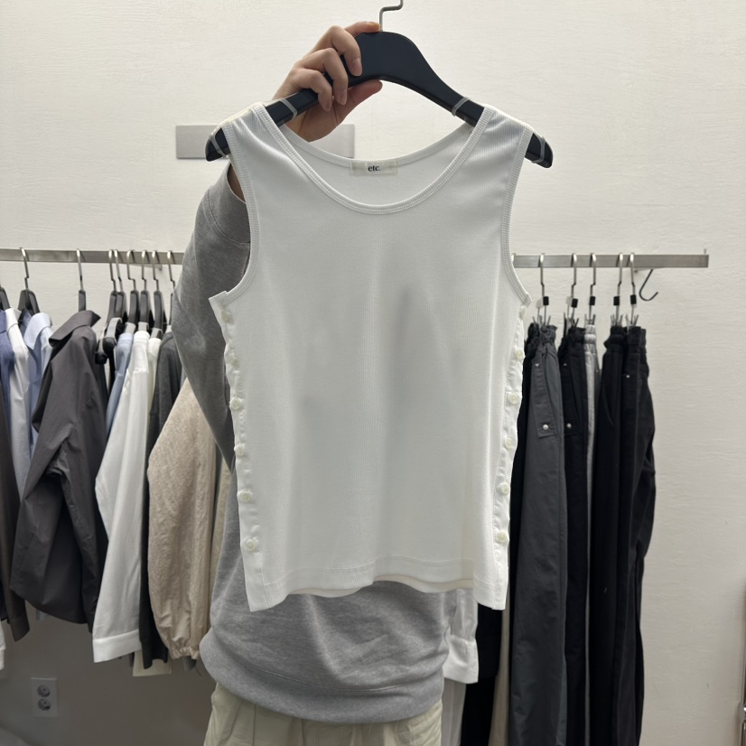 MOANA東大門代購女裝新品職業時尚熱賣休閑人氣真品吊帶背心MOANA吊帶/背心圖色1