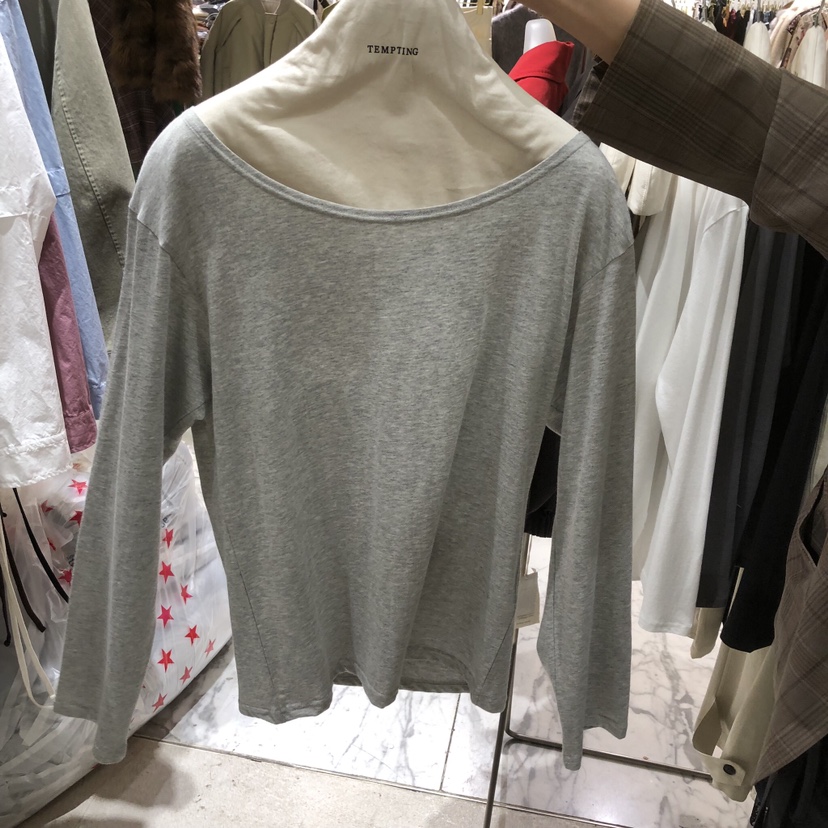 TEMPTING東大門直郵女士新款人氣26春夏時尚職業熱賣長袖T恤TEMPTING長袖T恤圖色2