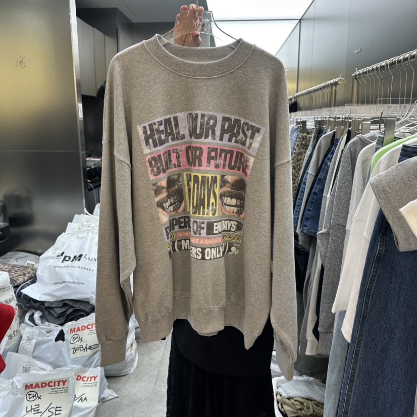 MADCITY/SAGAFURS韓國代購女士新款人氣休閑26春夏熱賣衛衣MADCITY/SAGAFURS衛衣圖色2