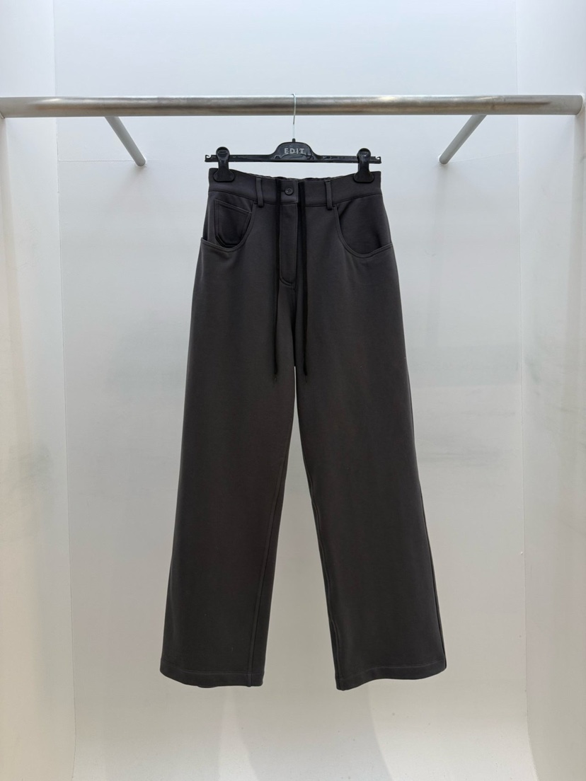 EDIT韓國直郵女裝新款熱賣26春夏真品推薦休閑時尚休閑褲EDIT休閑褲圖色5墨色