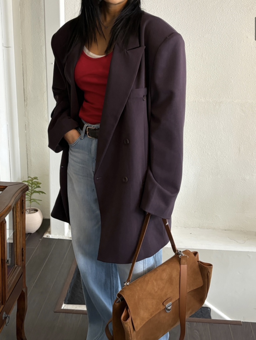 PLATFORM-L韓國代購女裝新品熱賣時尚26春夏休閑職業夾克PLATFORM夾克