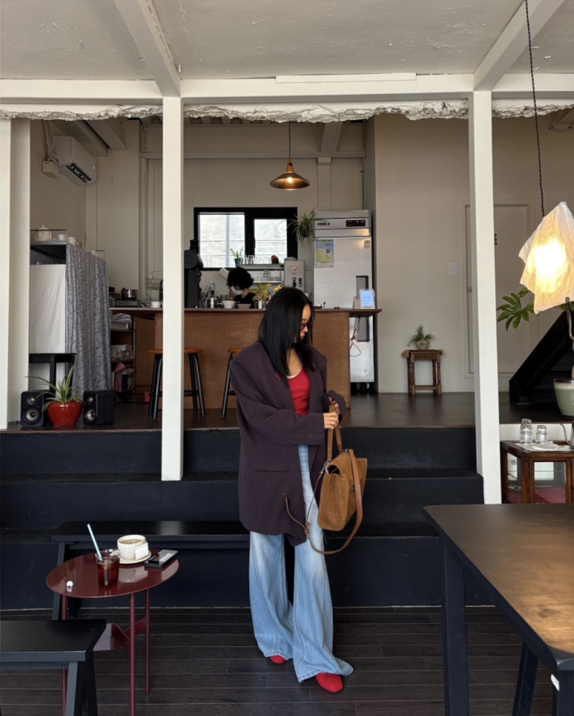 PLATFORM-L韓國代購女裝新品熱賣時尚26春夏休閑職業夾克PLATFORM夾克