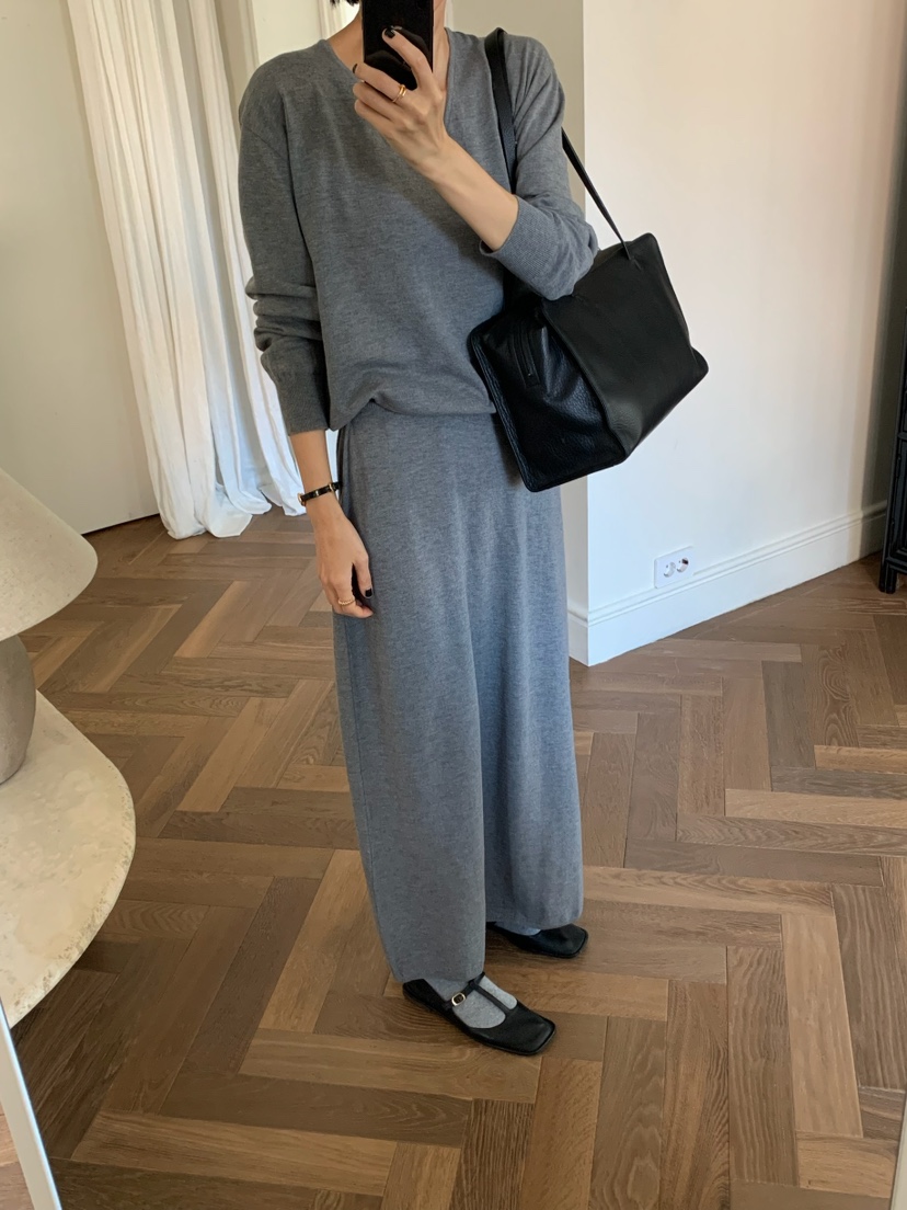 A Flan韓國直郵女裝新款時尚熱賣26春夏人氣推薦真品長裙AFN/FLAN EDITION長裙