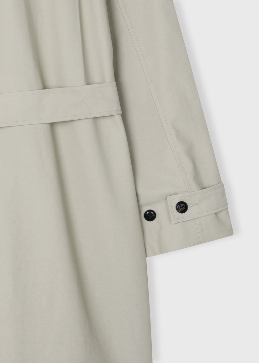 A Flan東大門實拍女裝新品熱賣職業時尚長款風衣含腰帶雙層AFN/FLAN EDITION長款風衣