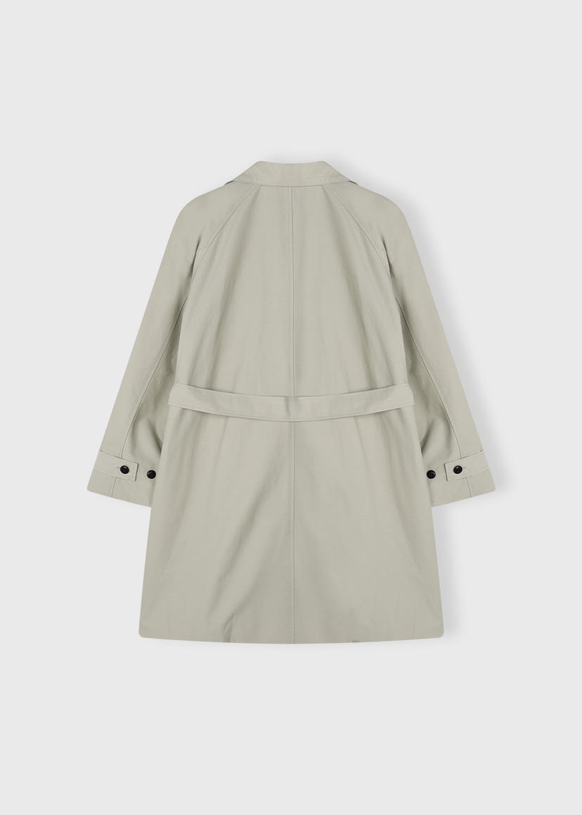 A Flan東大門實拍女裝新品熱賣職業時尚長款風衣含腰帶雙層AFN/FLAN EDITION長款風衣