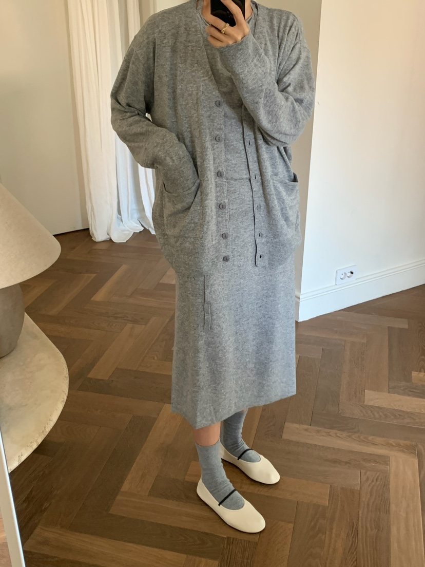 A Flan韓國直郵女士新款26春夏人氣職業熱賣時尚休閑連衣裙AFN/FLAN EDITION連衣裙