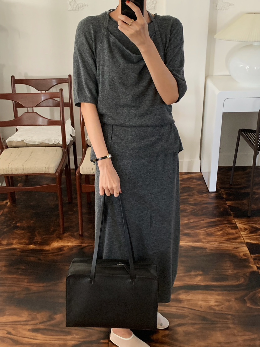 A Flan韓國直郵女士新款26春夏人氣職業熱賣時尚休閑連衣裙AFN/FLAN EDITION連衣裙