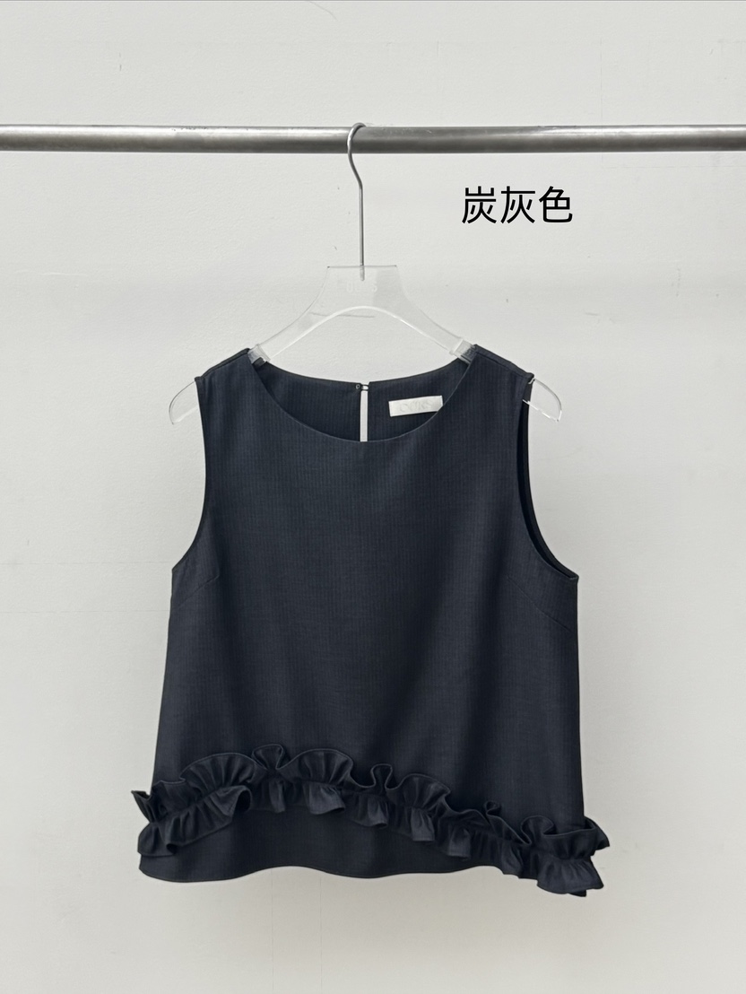 OURS韓國代購女士新款推薦休閑26春夏時尚人氣熱賣吊帶背心OURS吊帶/背心圖色1