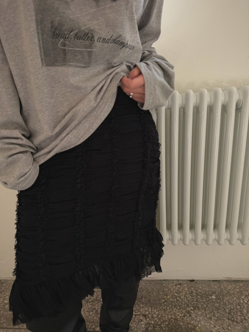 AWESOMESAUCE韓國直郵女裝新品26春夏真品時尚半身裙中短裙AWESOME SAUCE半身裙/中短裙