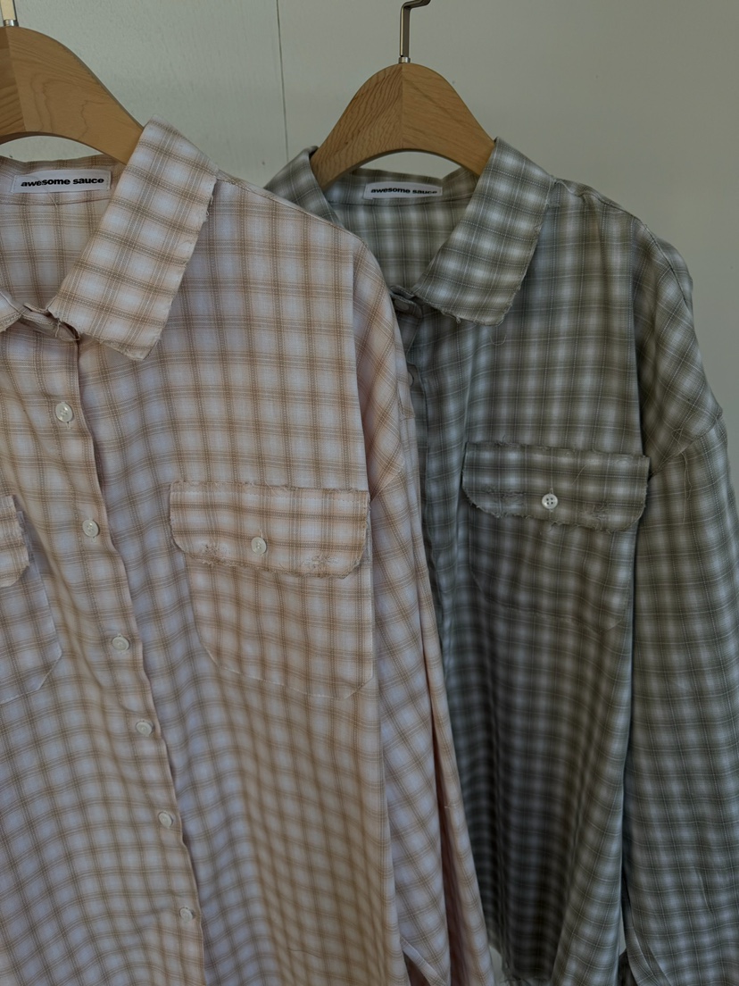 AWESOMESAUCE東大門實拍女裝新款職業真品熱賣襯衫蕾絲衫AWESOME SAUCE襯衫/蕾絲衫