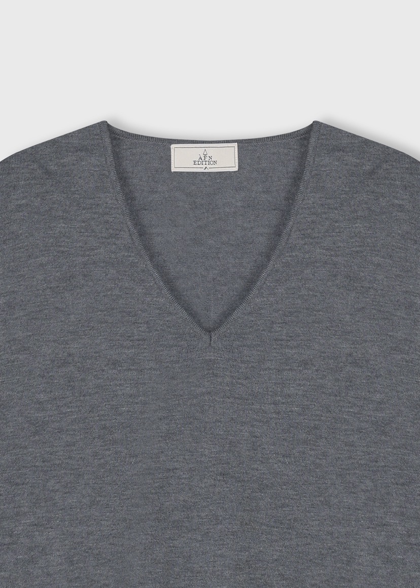 A Flan東大門直郵女裝新品職業26春夏熱賣時尚針織衫V領AFN/FLAN EDITION針織衫