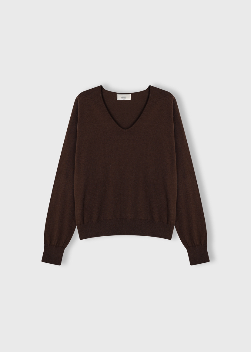 A Flan東大門直郵女裝新品職業26春夏熱賣時尚針織衫V領AFN/FLAN EDITION針織衫圖色3