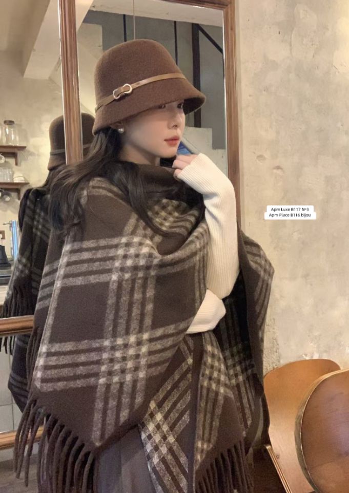 N3韓國直郵女士新品真品26春夏休閑職業推薦圍巾披肩披肩N3圍巾/披肩