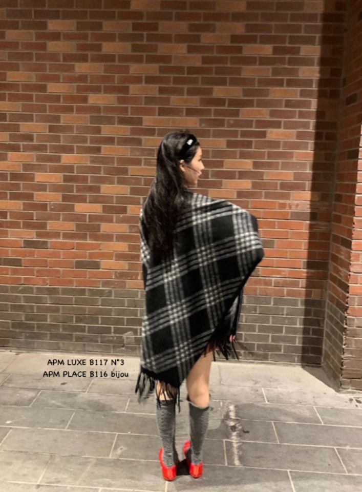 N3韓國直郵女士新品真品26春夏休閑職業推薦圍巾披肩披肩N3圍巾/披肩