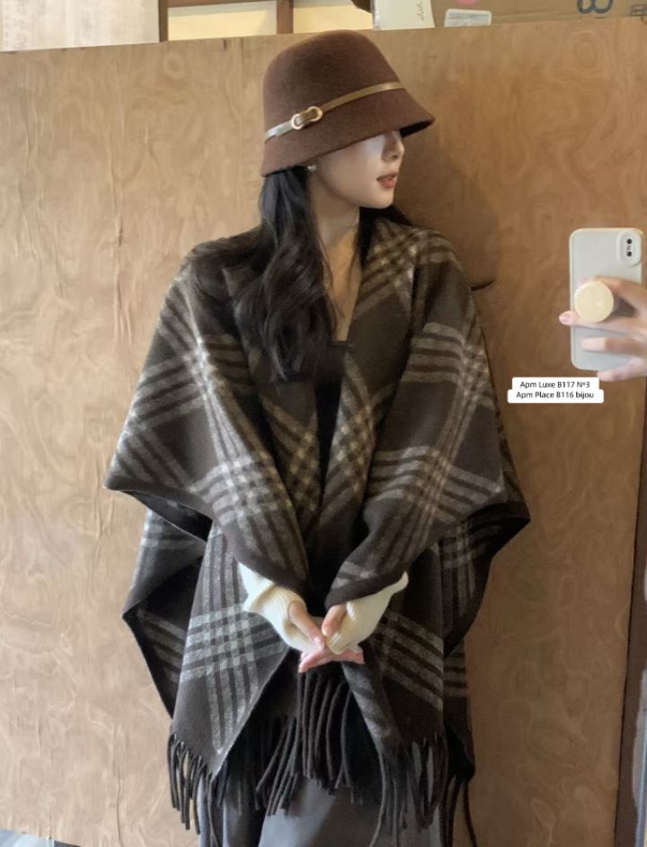 N3韓國直郵女士新品真品26春夏休閑職業推薦圍巾披肩披肩N3圍巾/披肩