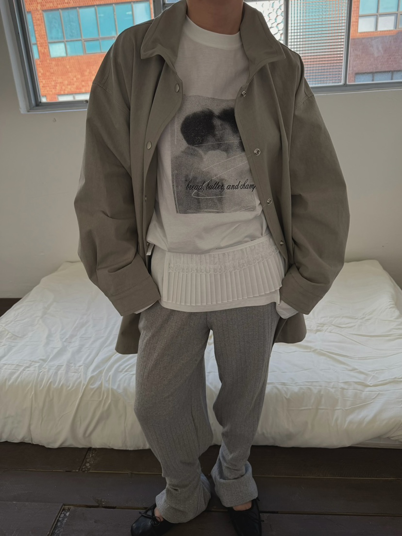 AWESOMESAUCE韓國直郵女裝新品真品時尚推薦職業長款風衣AWESOME SAUCE長款風衣