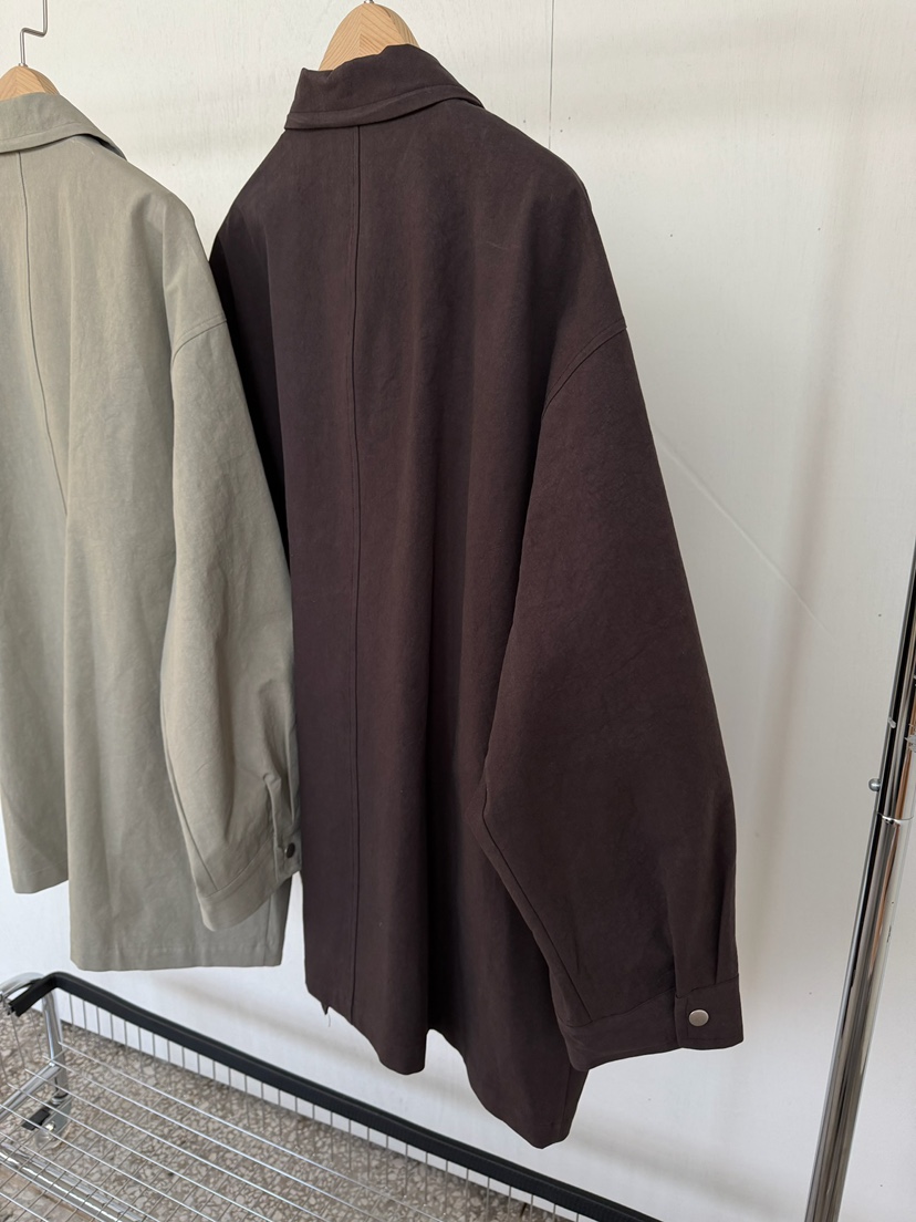 AWESOMESAUCE韓國直郵女裝新品真品時尚推薦職業長款風衣AWESOME SAUCE長款風衣