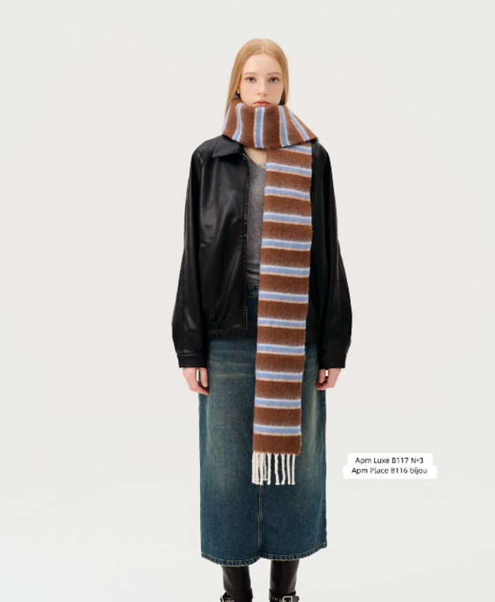 N3韓國直郵女士新品真品推薦時尚職業26春夏休閑圍巾披肩N3圍巾/披肩