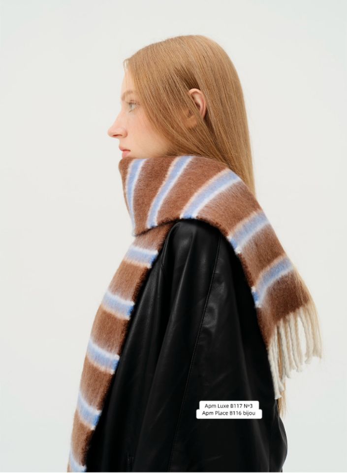 N3韓國直郵女士新品真品推薦時尚職業26春夏休閑圍巾披肩N3圍巾/披肩