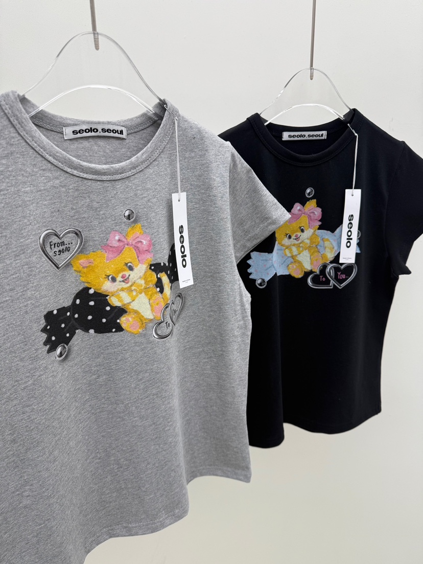SEOLO東大門實拍女裝新品時尚休閑真品職業26春夏熱賣T恤Seolo seoulT恤