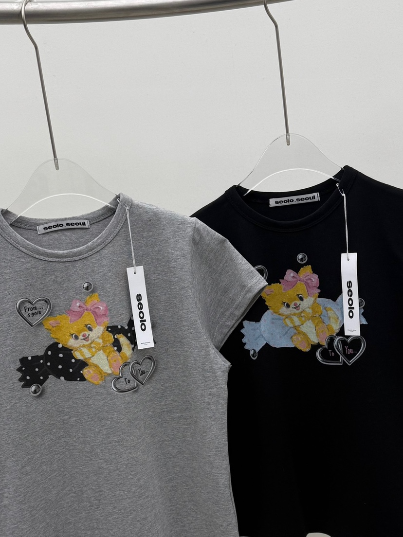 SEOLO東大門實拍女裝新品時尚休閑真品職業26春夏熱賣T恤Seolo seoulT恤