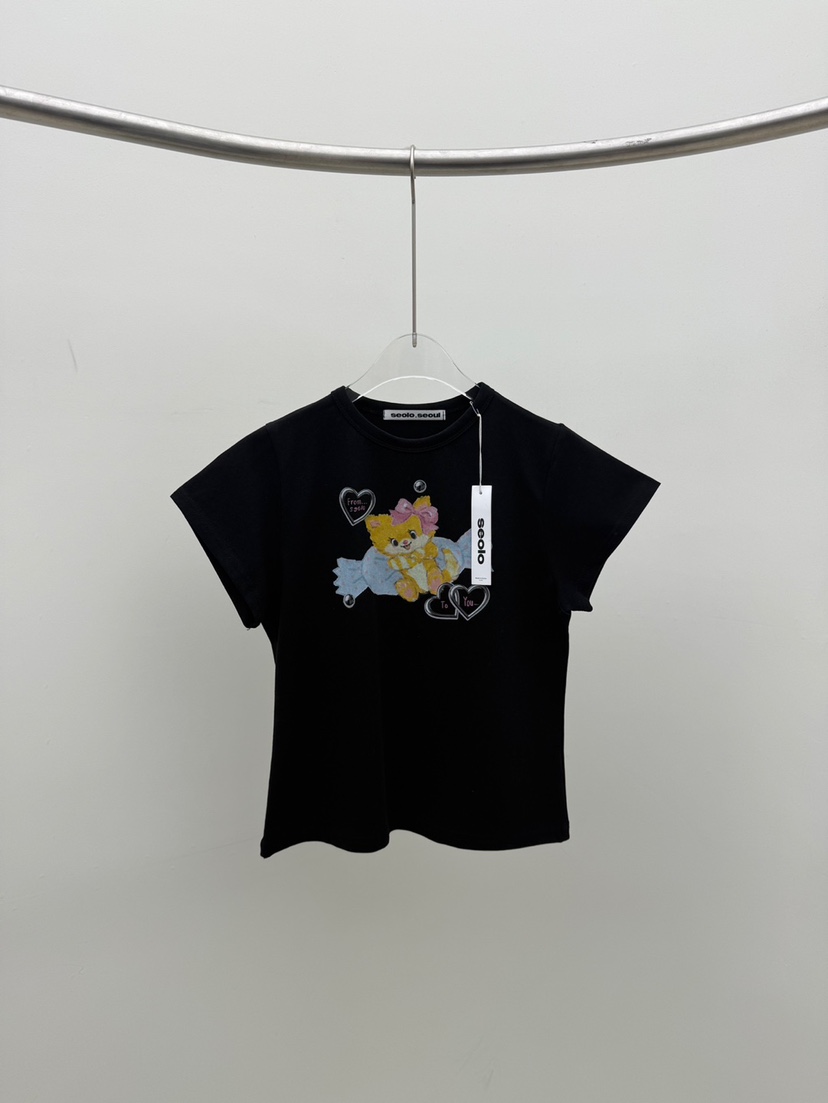 SEOLO東大門實拍女裝新品時尚休閑真品職業26春夏熱賣T恤Seolo seoulT恤