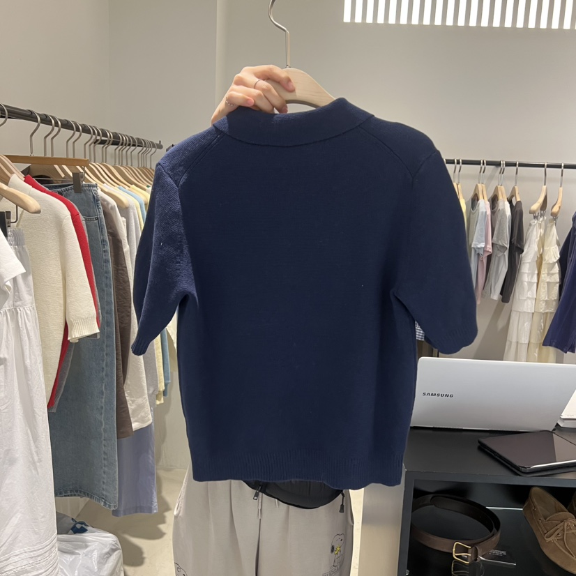 PLATE韓國直郵女士新品真品職業26春夏推薦熱賣人氣針織衫PLATE針織衫