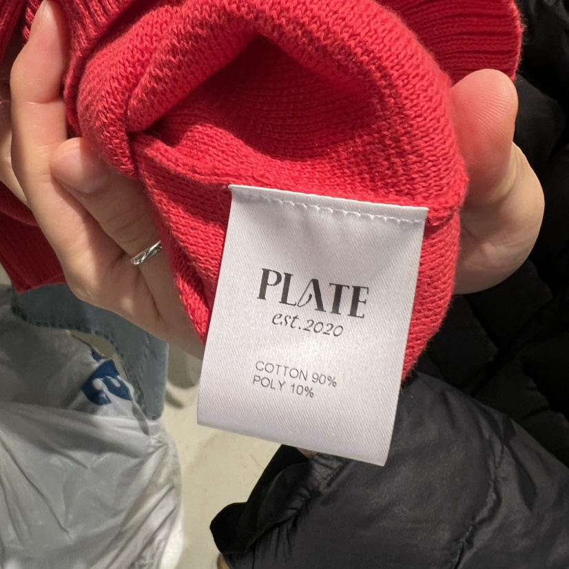 PLATE韓國直郵女士新品真品職業26春夏推薦熱賣人氣針織衫PLATE針織衫