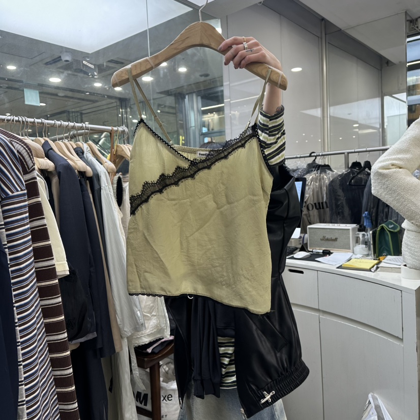 FOUNDATION東大門直郵女裝新品26春夏熱賣時尚職業吊帶背心FOUNDATION吊帶/背心圖色2