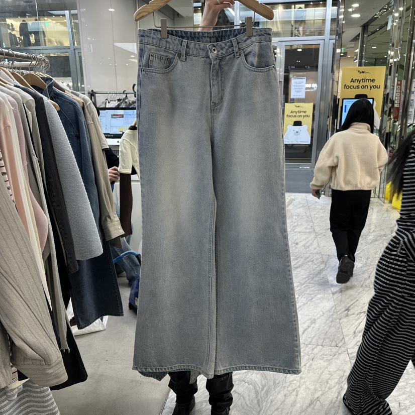 FOUNDATION韓國代購女裝新品熱賣休閑職業26春夏推薦牛仔褲FOUNDATION牛仔褲圖色1