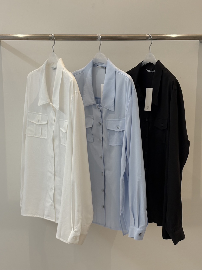 THERE東大門代購女士新品職業人氣推薦時尚襯衫蕾絲衫口袋THERE襯衫/蕾絲衫