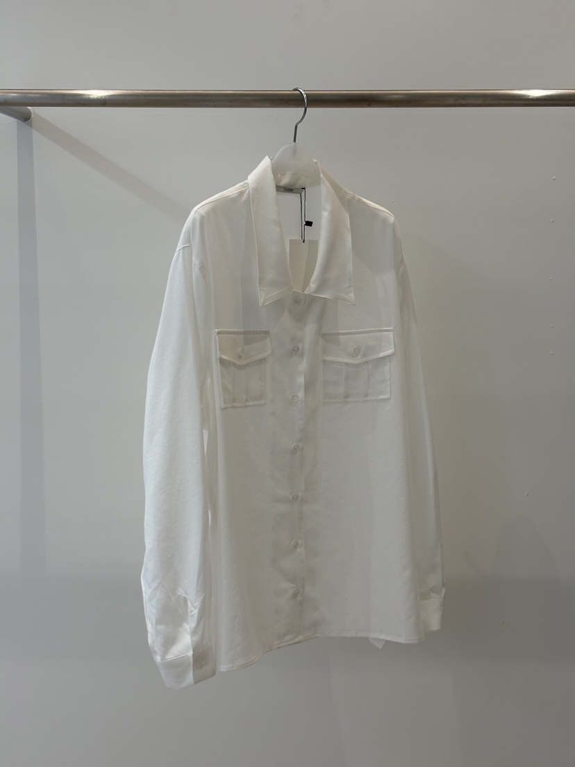 THERE東大門代購女士新品職業人氣推薦時尚襯衫蕾絲衫口袋THERE襯衫/蕾絲衫圖色1