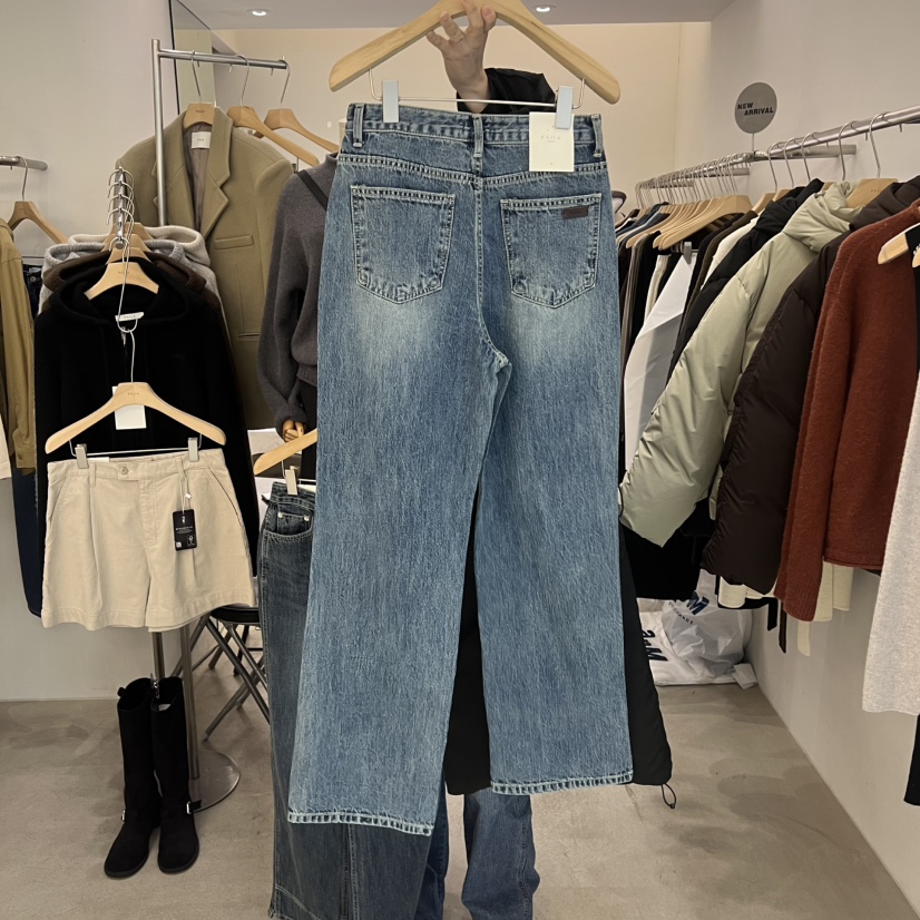 PHILO東大門代購女裝新款人氣時尚推薦職業休閑牛仔褲開衩PHILO牛仔褲