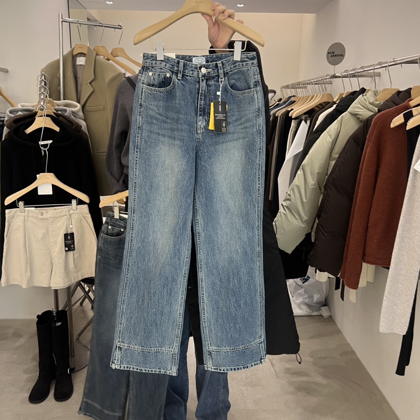 PHILO東大門代購女裝新款人氣時尚推薦職業休閑牛仔褲開衩PHILO牛仔褲圖色1