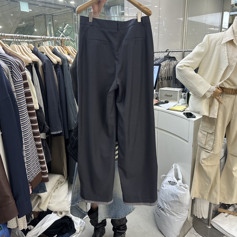 FOUNDATION韓國直郵女裝新款職業休閑熱賣時尚推薦休閑褲FOUNDATION休閑褲