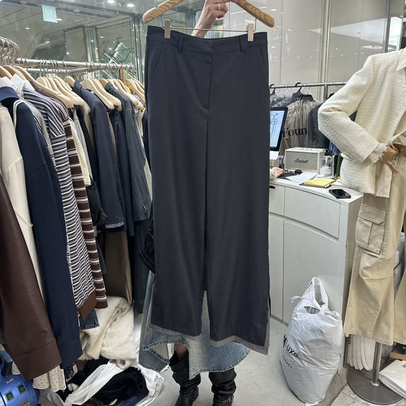 FOUNDATION韓國直郵女裝新款職業休閑熱賣時尚推薦休閑褲FOUNDATION休閑褲圖色2