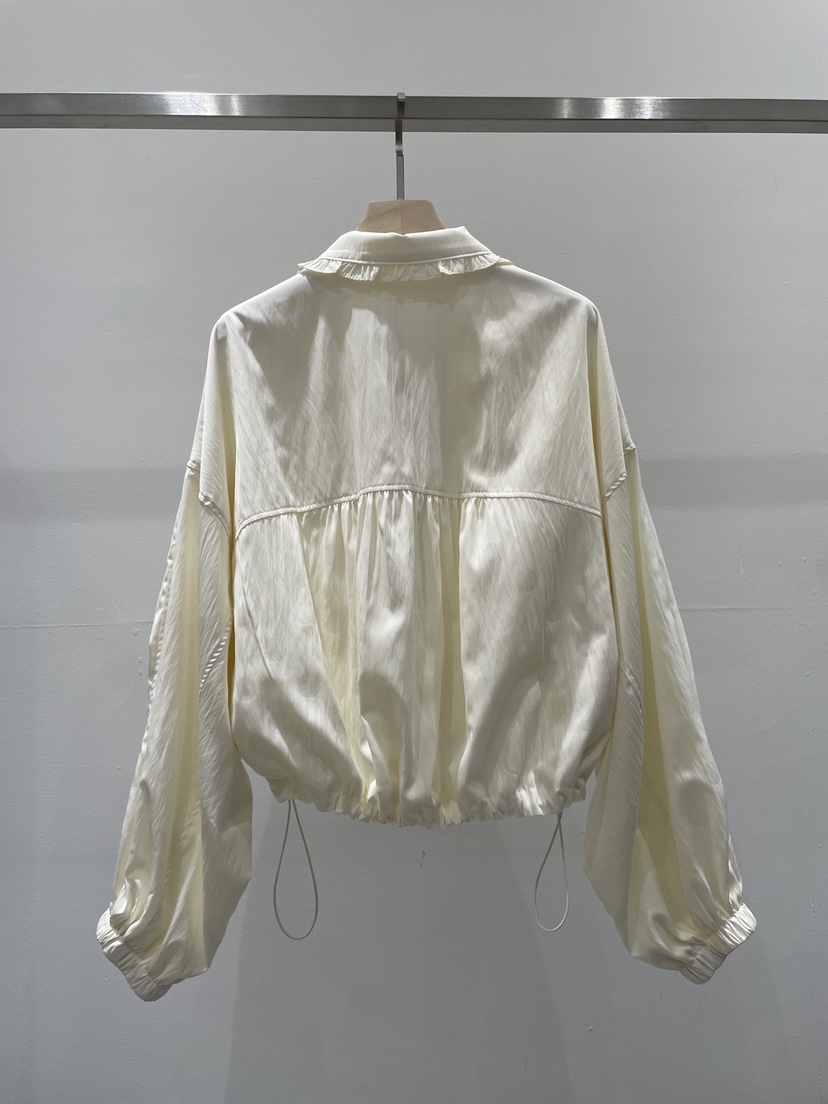 RE STYLE-Q東大門代購女裝新款推薦時尚26春夏夾克荷葉邊RE STYLE夾克