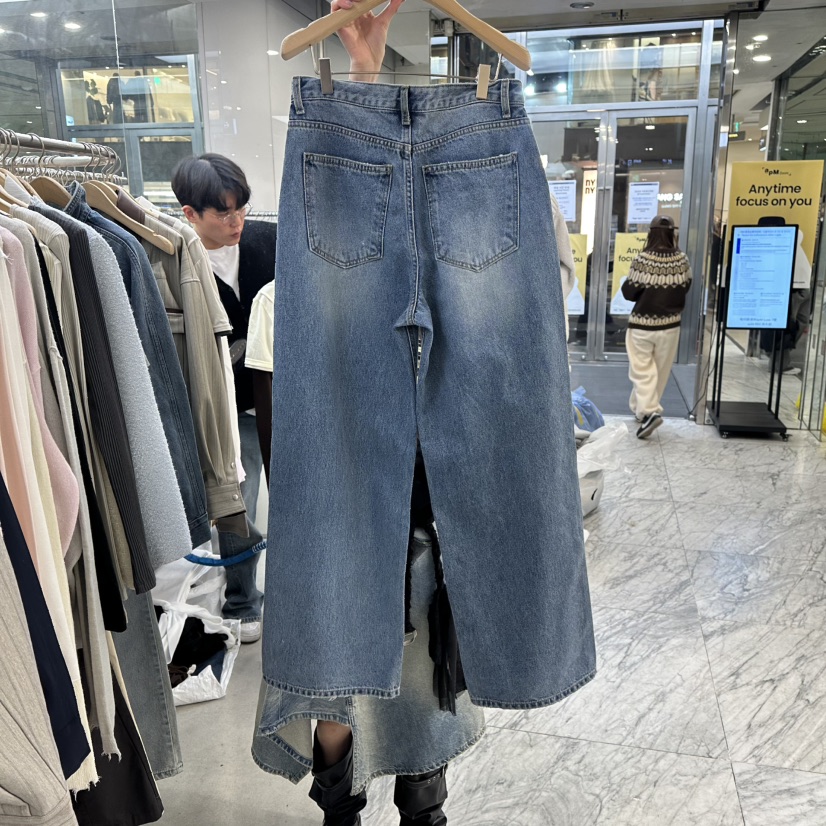 FOUNDATION東大門直郵女裝新品26春夏職業休閑推薦牛仔褲FOUNDATION牛仔褲