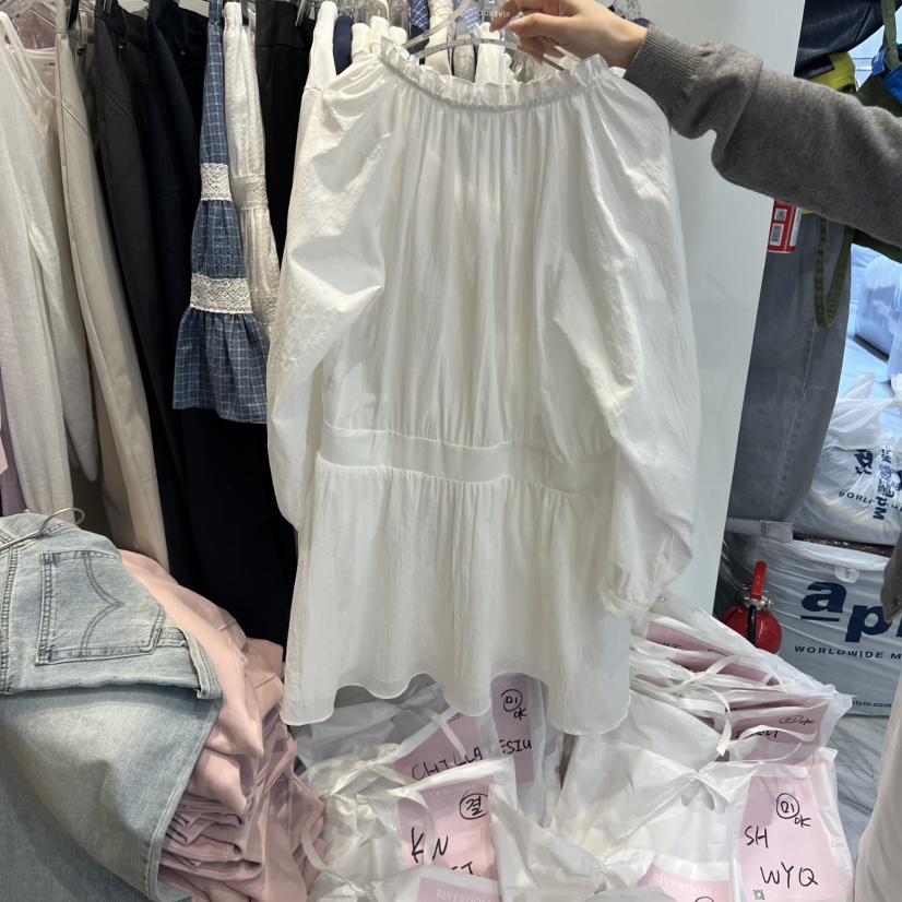 RIVEROOM韓國代購女士新款人氣職業26春夏真品推薦連衣裙RIVEROOM連衣裙