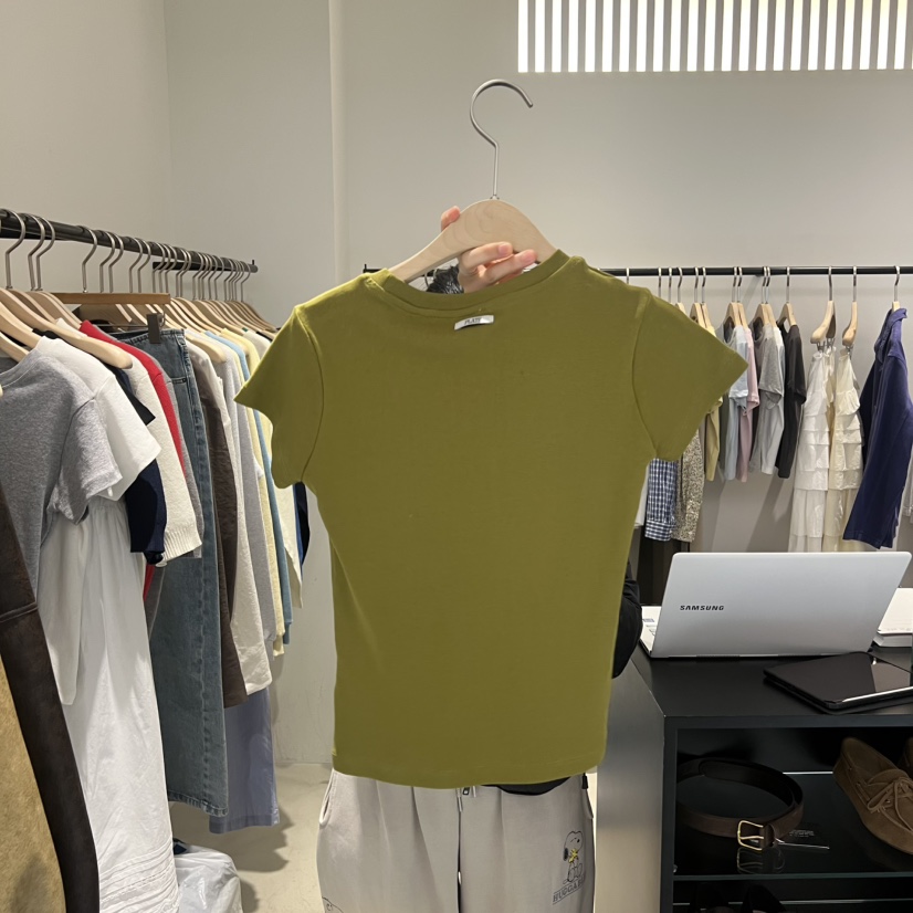 PLATE韓國直郵女士新款熱賣時尚26春夏職業休閑人氣真品T恤PLATET恤