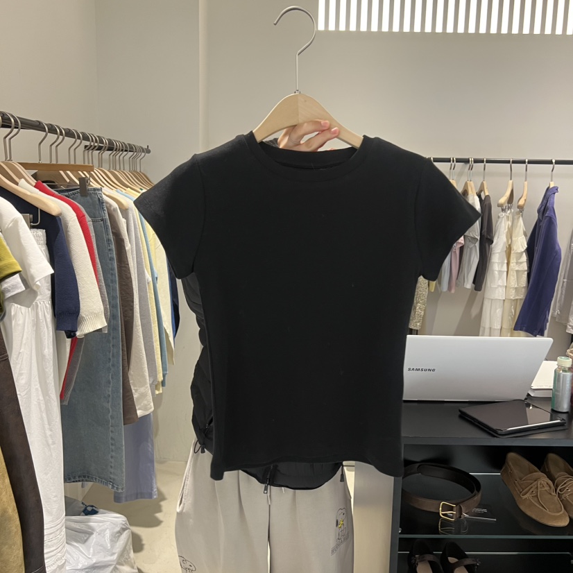 PLATE韓國直郵女士新款熱賣時尚26春夏職業休閑人氣真品T恤PLATET恤圖色4