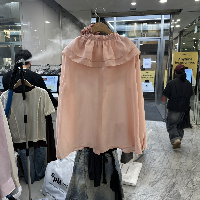 FOUNDATION東大門實拍女士新品人氣職業真品26春夏襯衫蕾絲衫FOUNDATION襯衫/蕾絲衫