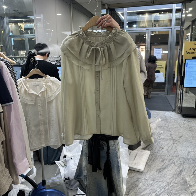 FOUNDATION東大門實拍女士新品人氣職業真品26春夏襯衫蕾絲衫FOUNDATION襯衫/蕾絲衫圖色2