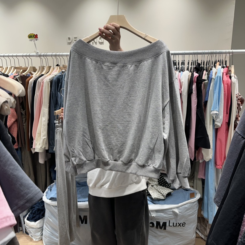 DELLING韓國直郵女士新款職業時尚休閑推薦26春夏真品衛衣DELLING衛衣